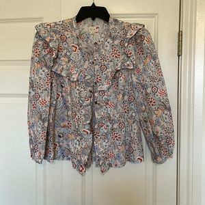 Rebecca Taylor La Vie Ruffle Blouse